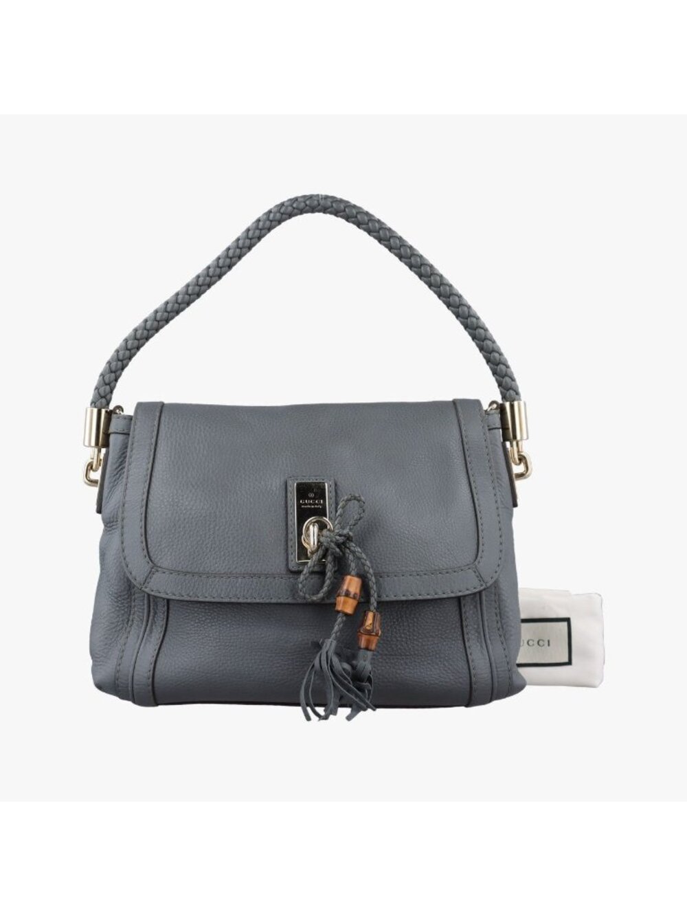 Gucci Bella Gray Leather